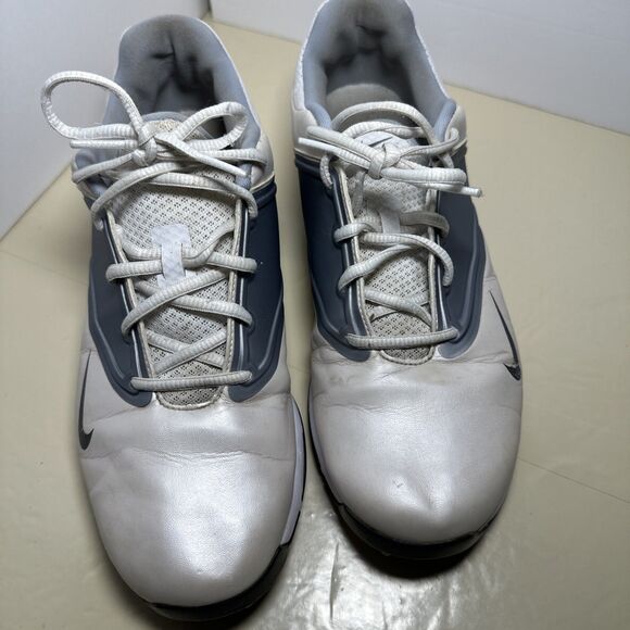 NIKE Golf Women's LUNAR SADDLE Golf Shoes Spikes White Gray Size 10 - Picture 7 of 10